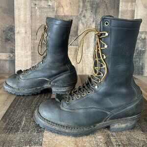 Whites Logger Packer Plain Toe Work Boots Mens 9.5 EE